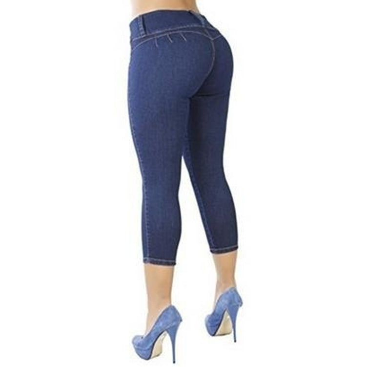 Slim-fit high-waist trousers