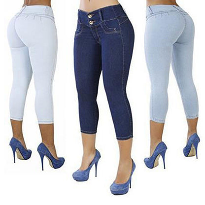 Slim-fit high-waist trousers