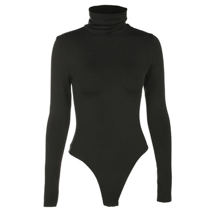 High-neck slim hip-lifting long-sleeved bodysuit