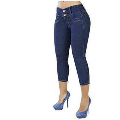 Slim-fit high-waist trousers