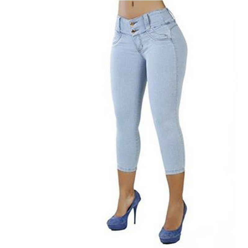 Slim-fit high-waist trousers